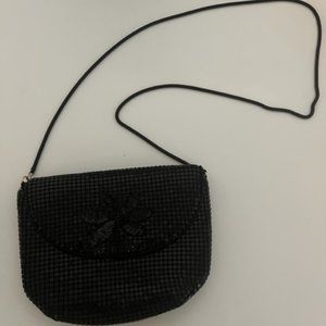 LA Regale black sequence crossbody shoulder bag purse